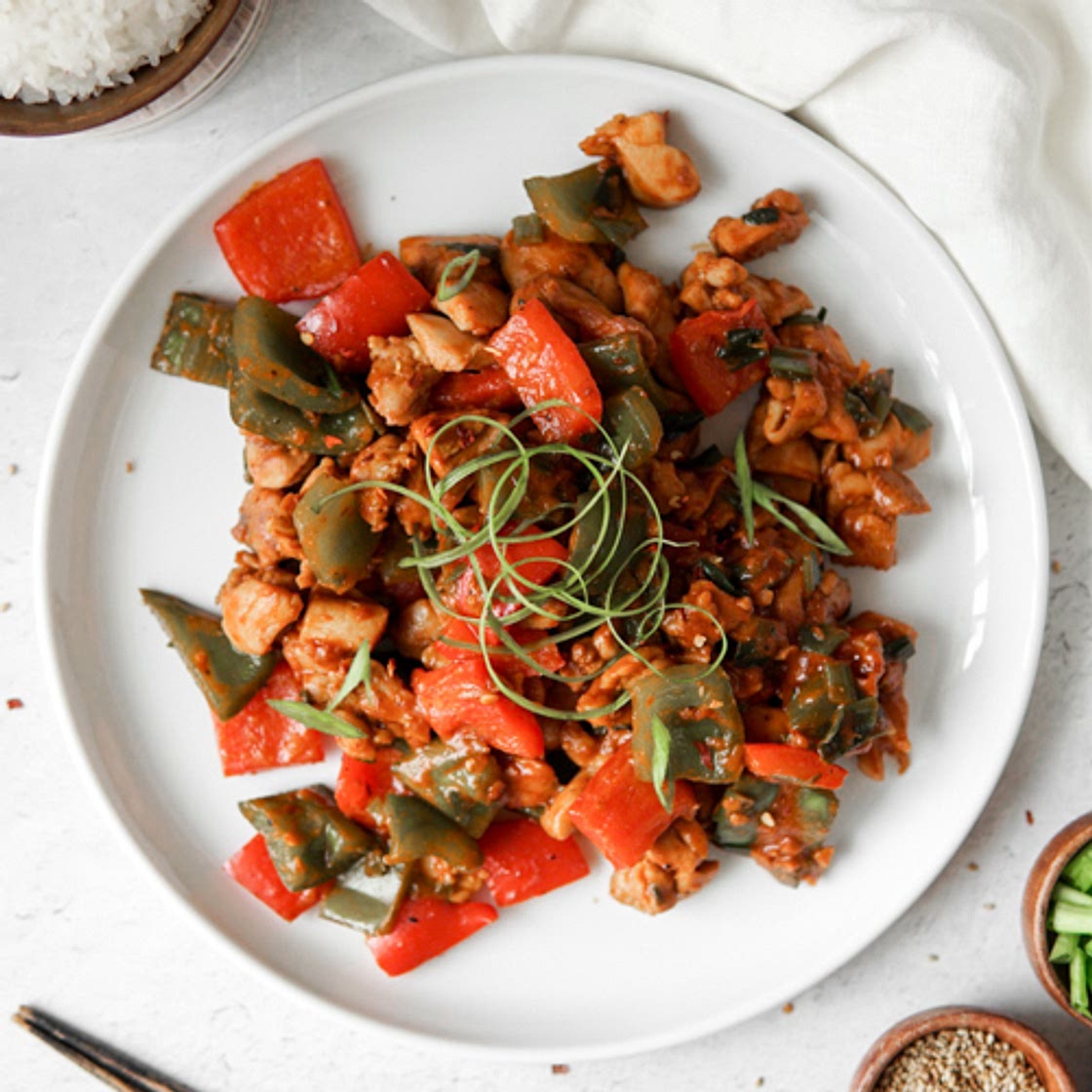 Sambal Pepper Chicken - Low FODMAP, Paleo-Friendly, Dairy Free