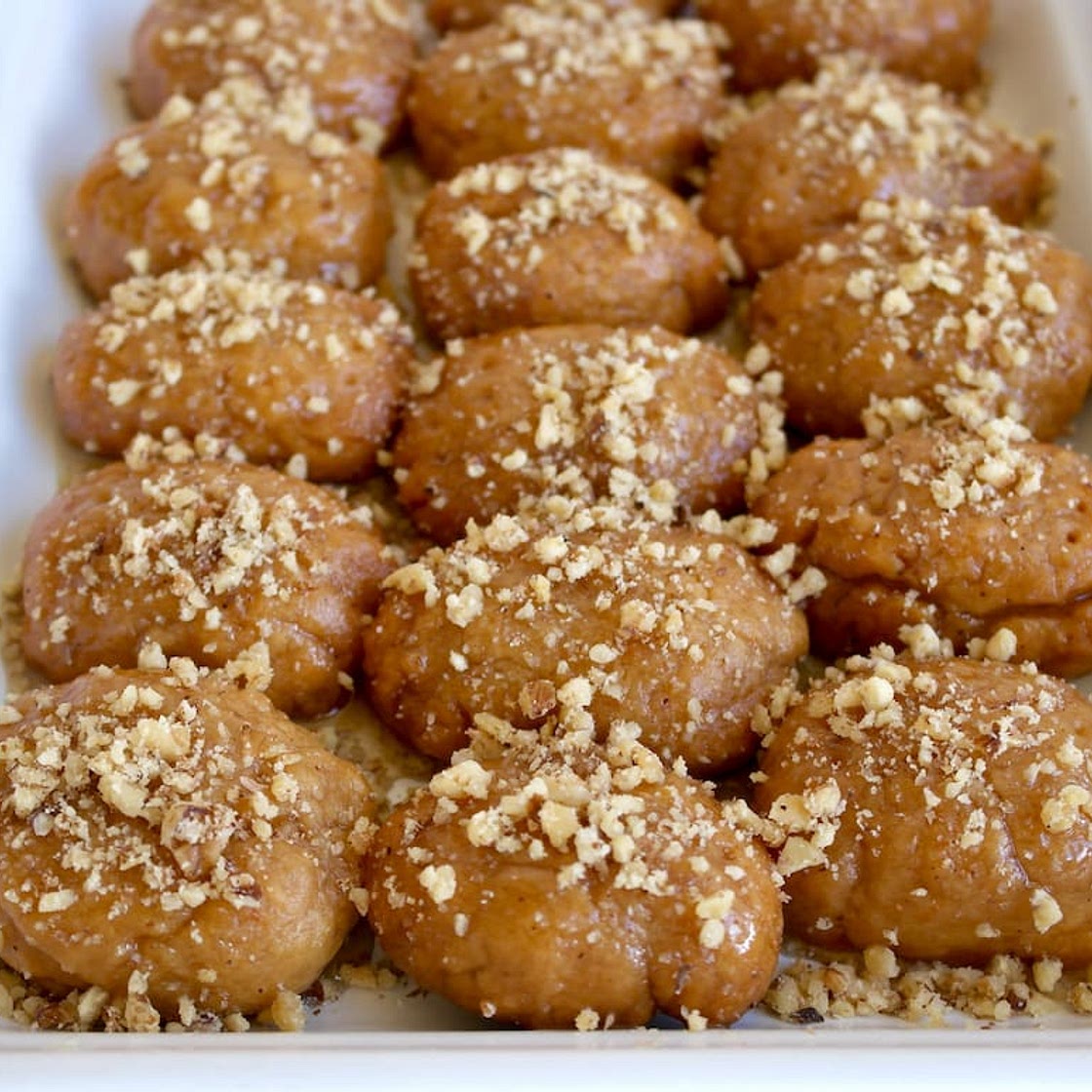 Melomakarona: Greek Christmas Honey Cookies