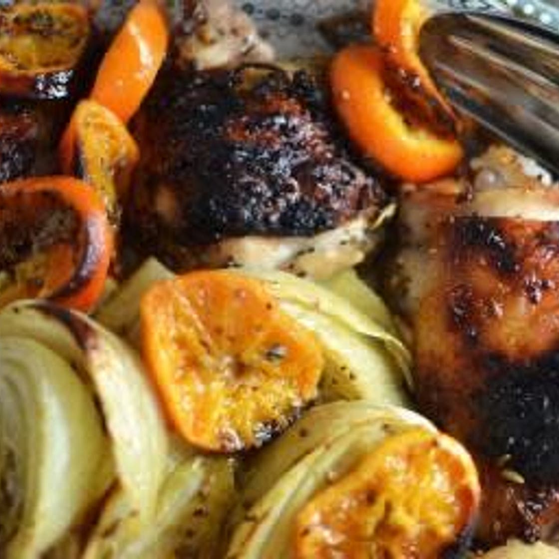 Ottolenghi Roasted chicken with clementines & arak