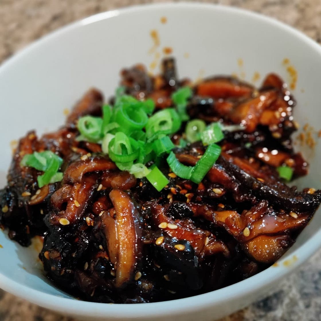 Korean Gochujang King Oyster Mushrooms