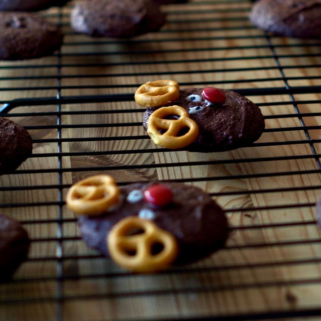 Christmas Cookie Recipes: Chocolate Rudolph Cookies