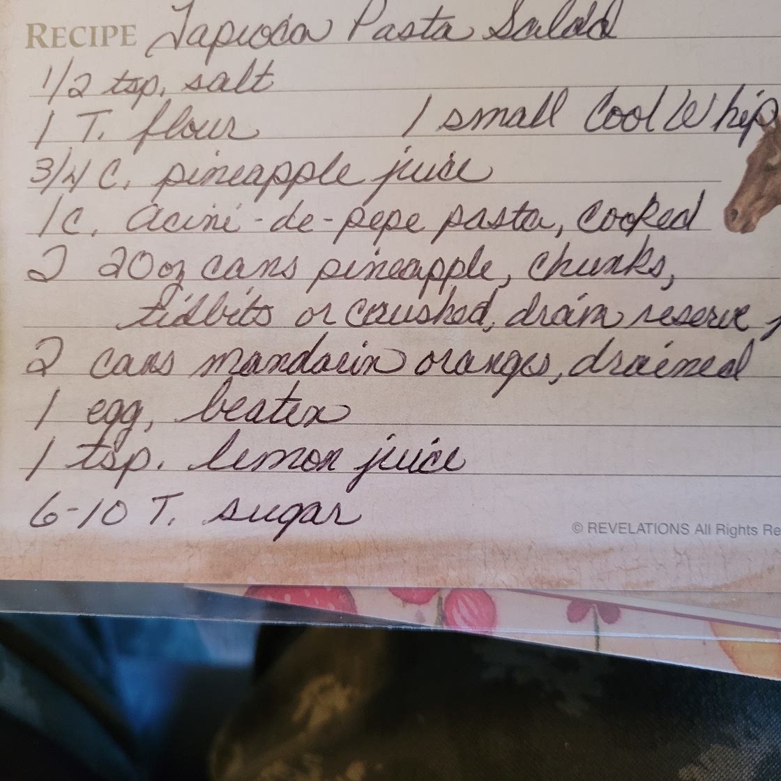 TAPIOCA PASTA SALAD