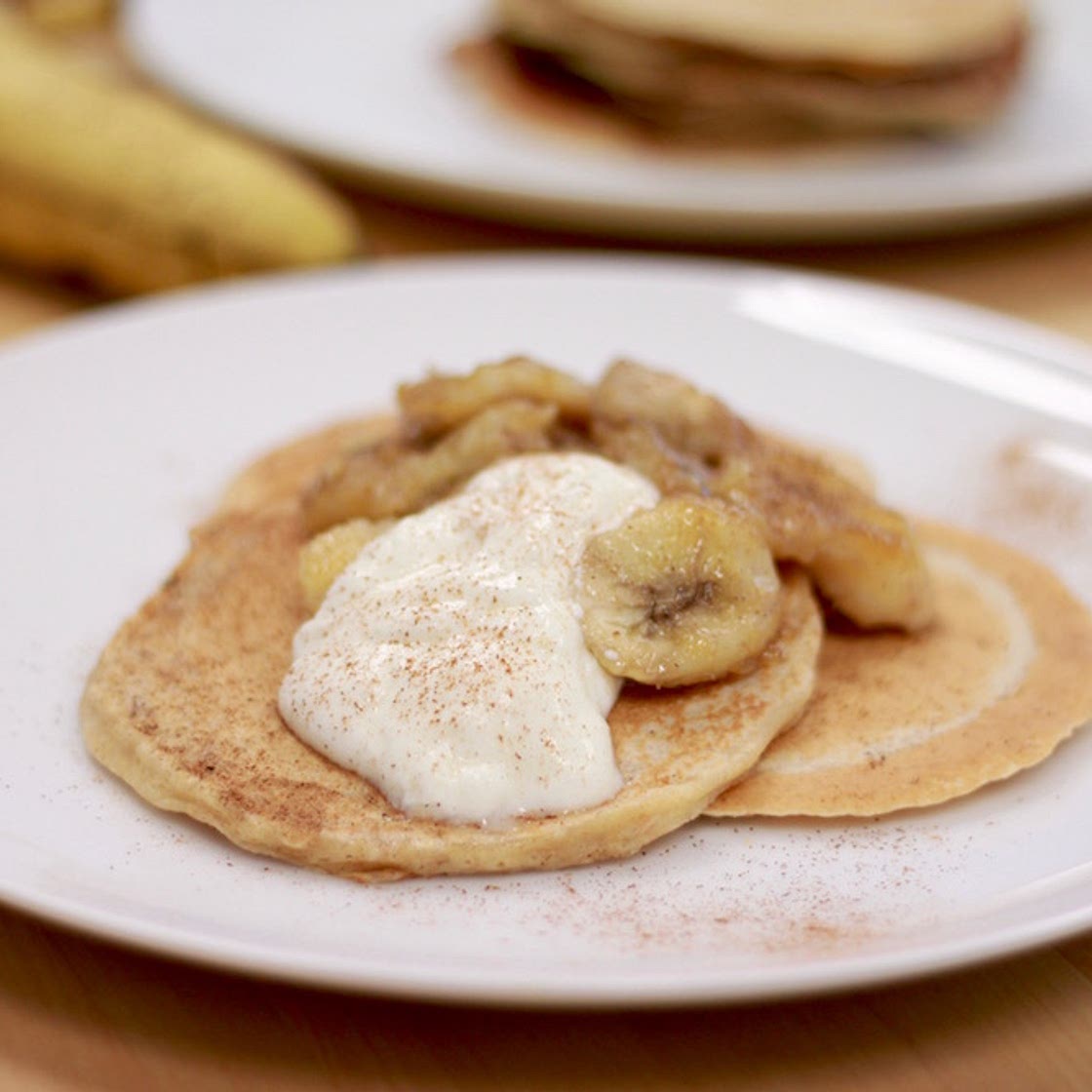 Pancakes with Caramelised Banana