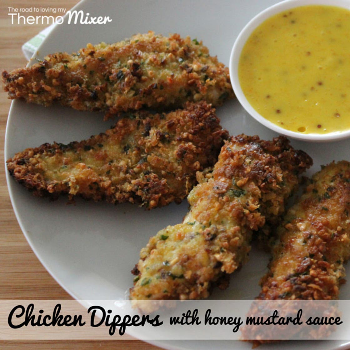 Chicken Dippers and Honey Mustard Sauce - fav