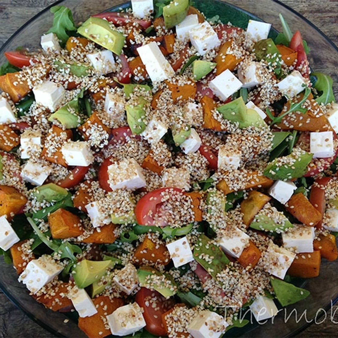 Roast pumpkin salad