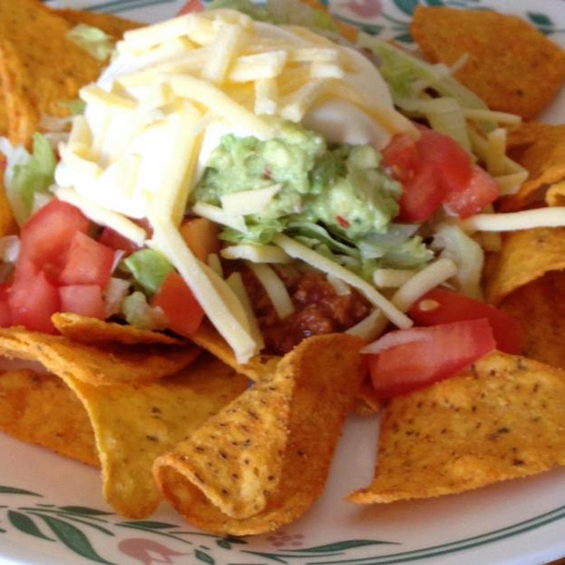 Beef Nachos  vit a 6 serves 472 calories each *