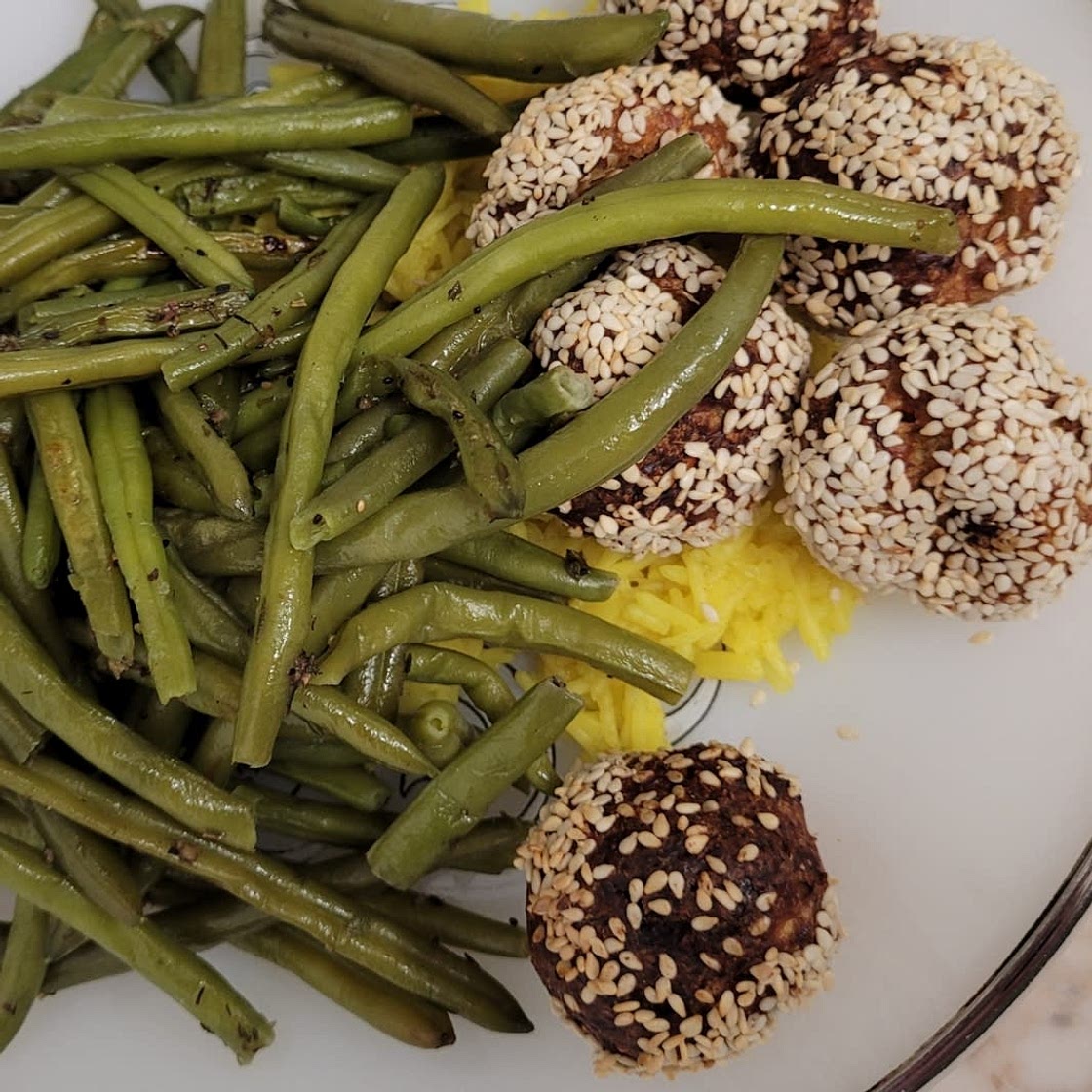 Sheet Pan Sticky Gochujang Chicken Meatballs