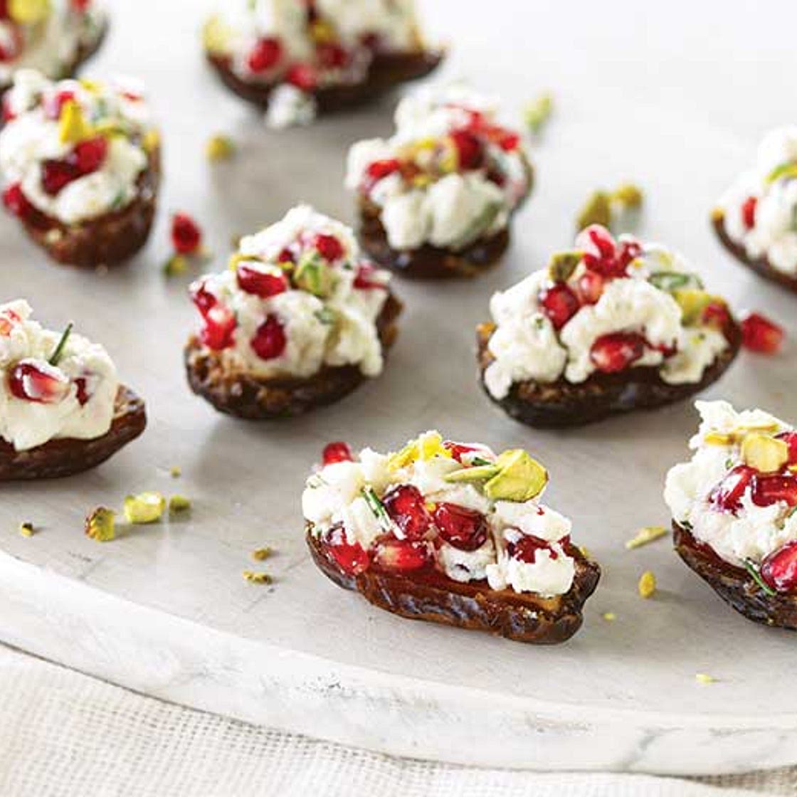 Goat Cheese-Stuffed Dates | Food & Nutrition Magazine | November/December 2019