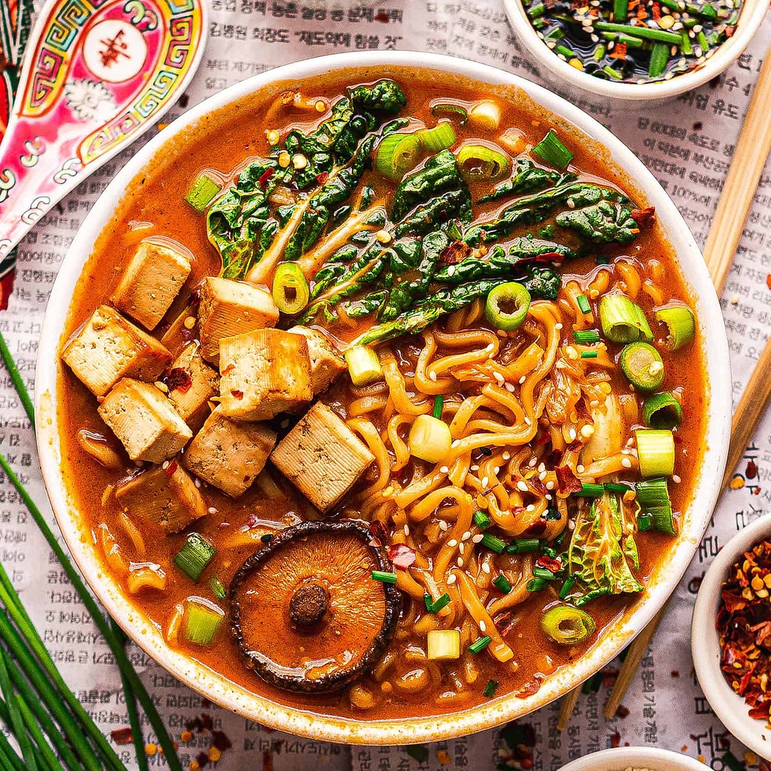 Spicy kimchi ramen