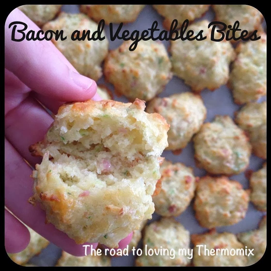 Bacon and Vegetable Bites - The Road to Loving My Thermo Mixer