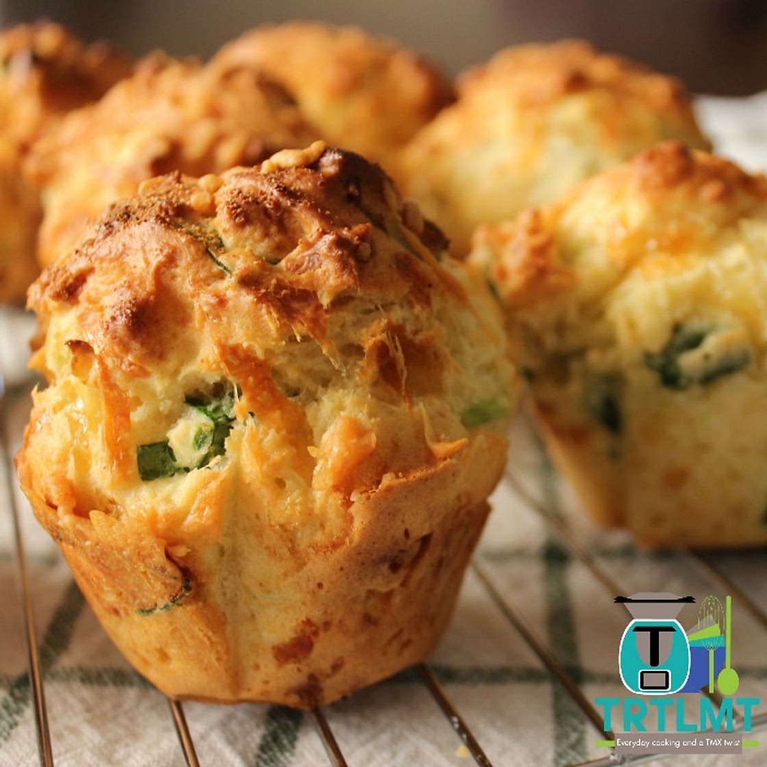 Cheese and Spinach Muffins - The Road to Loving My Thermo Mixer