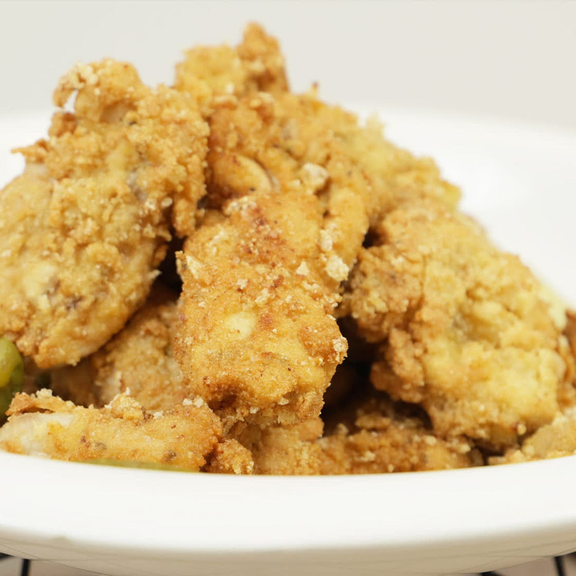 Keto Crispy Pickle-Brined Chicken Thighs