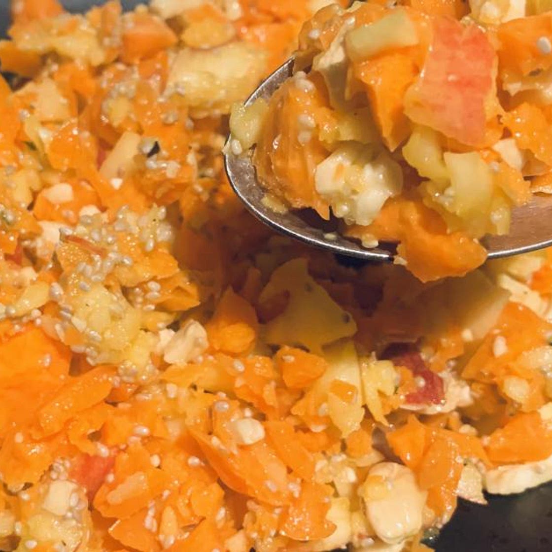 Carrot cashew salad