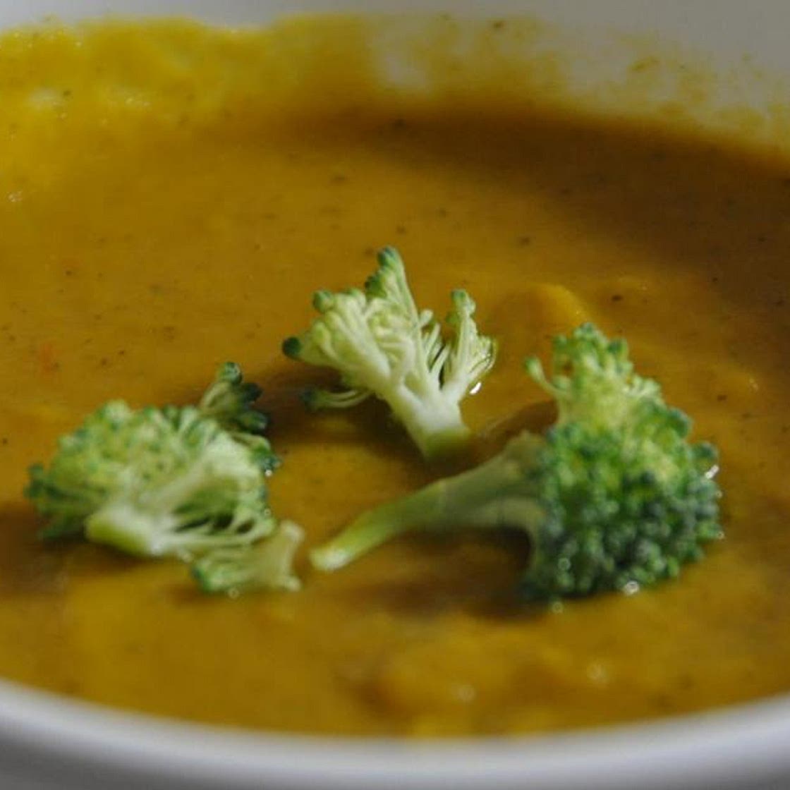 Broccoli sweet potato soup