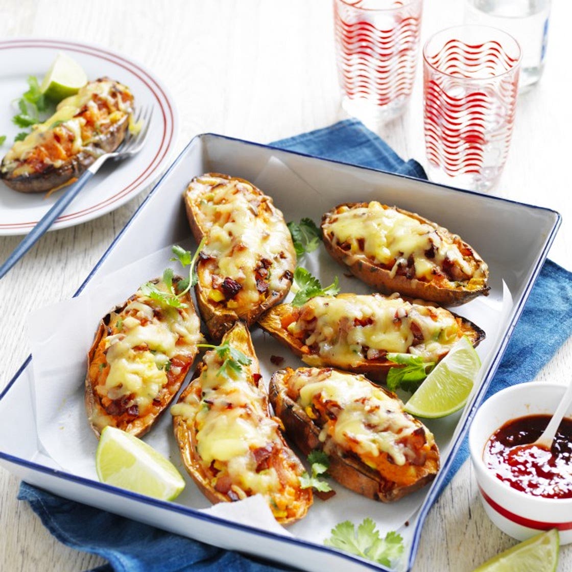 Loaded Sweet Potato Skins