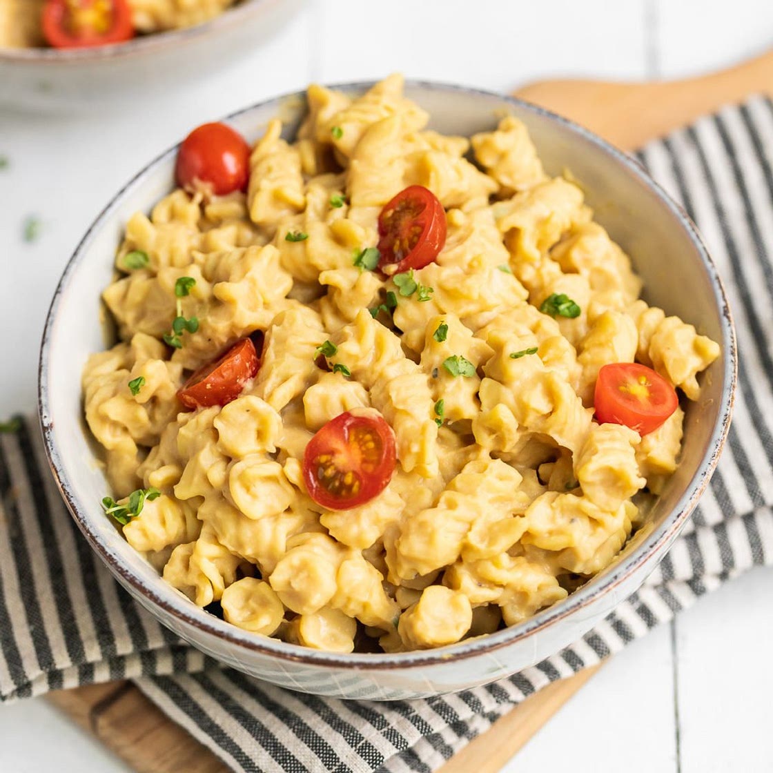 Creamy White Bean Pasta (Vegan + 5-Ingredients)