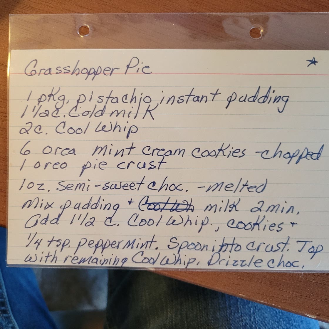 GRASSHOPPER PIE