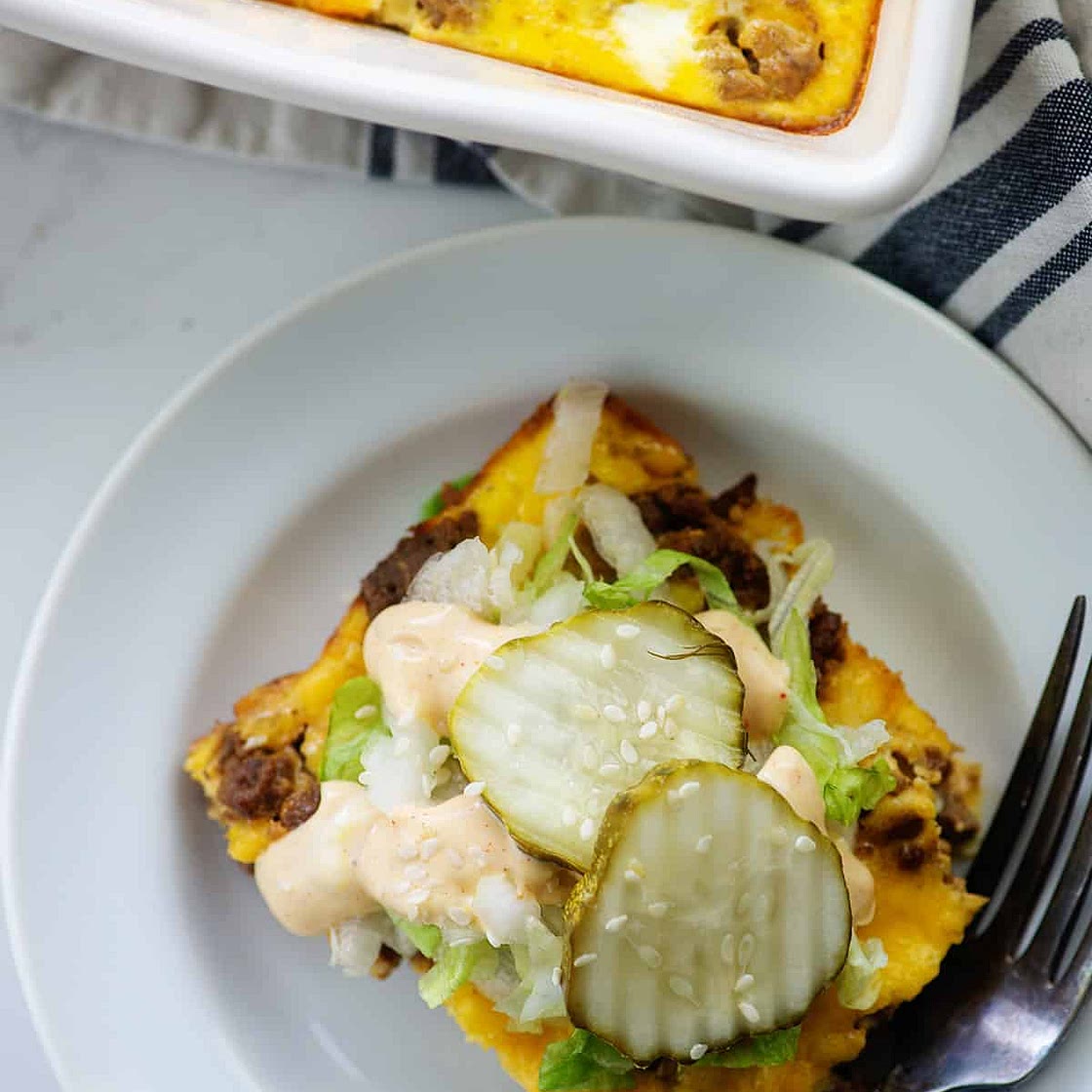 Keto Big Mac Casserole