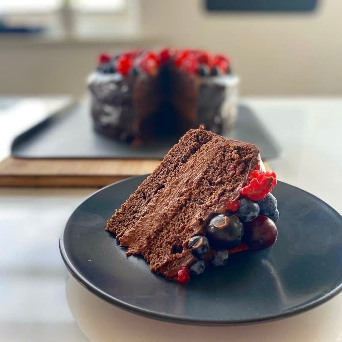 Chocolate ganache cake