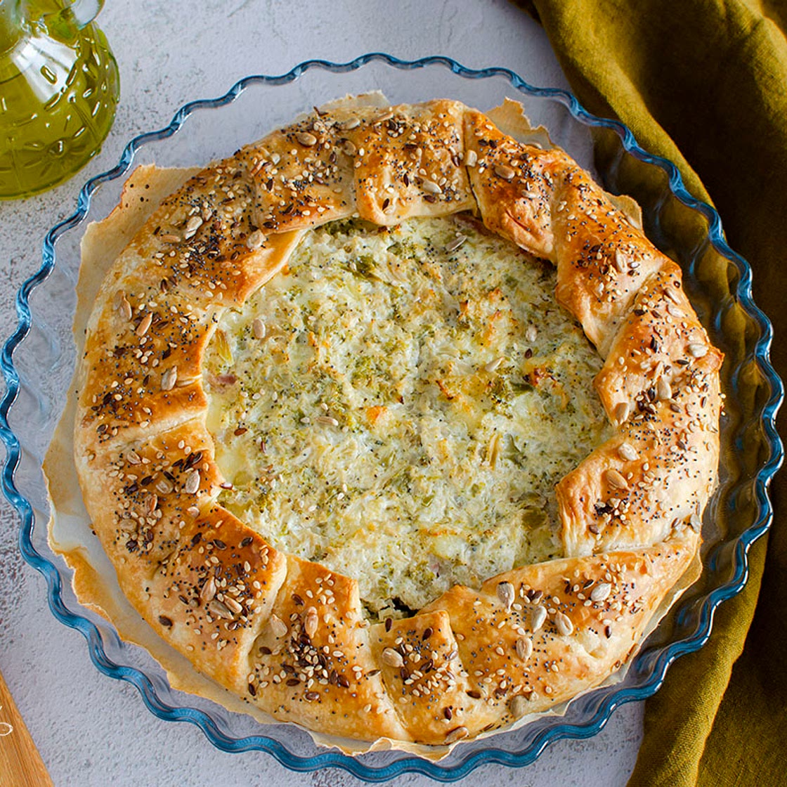 TORTA RUSTICA CAVOLFIORI E BROCCOLI con Ricotta