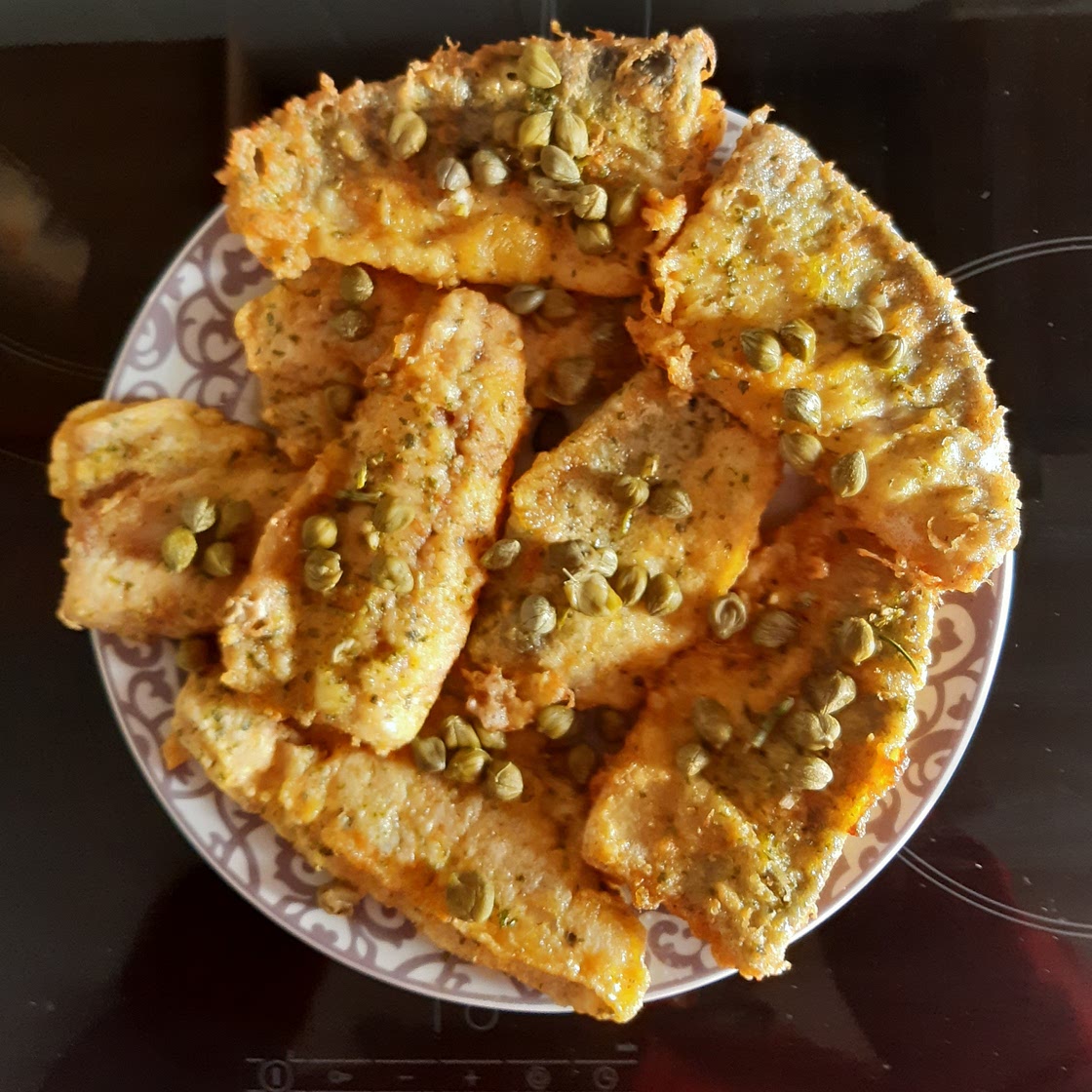 Caballas rebozadas