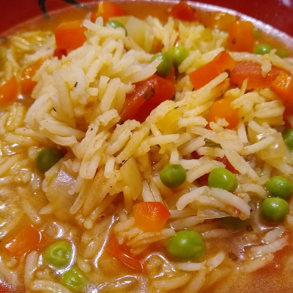 One-Pot Pantry Rice and Tomato Soup