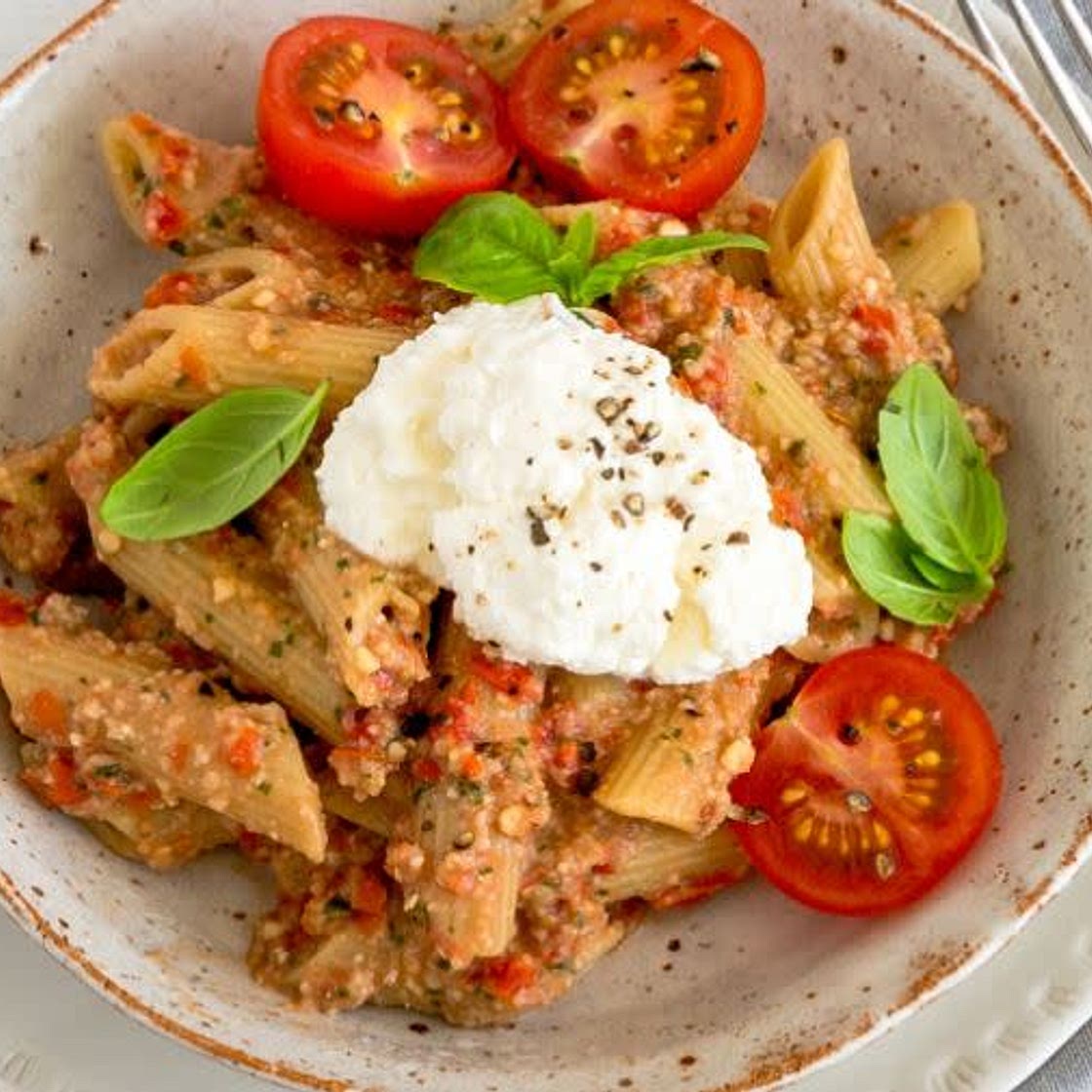Fresh Tomato Pesto Pasta