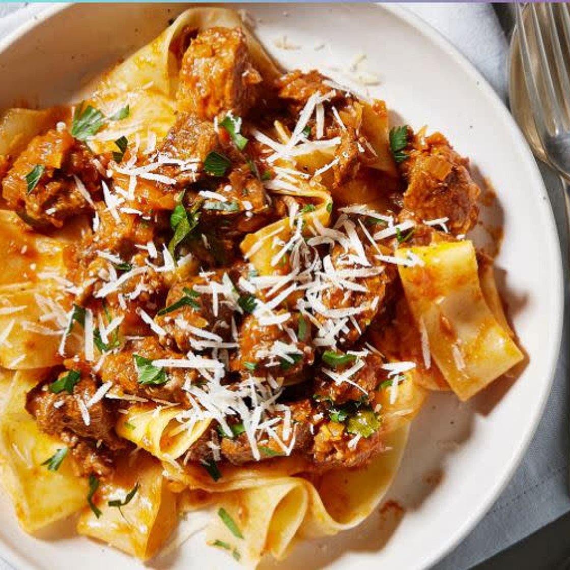 Beef & Red Wine Ragu with Pappardelle