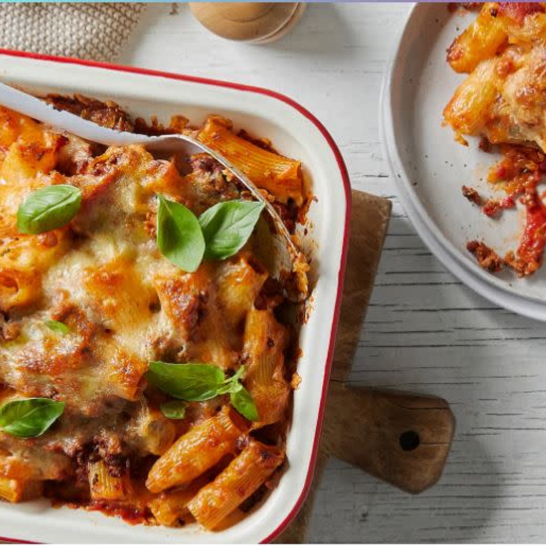 Cheesy Bolognese Pasta Bake