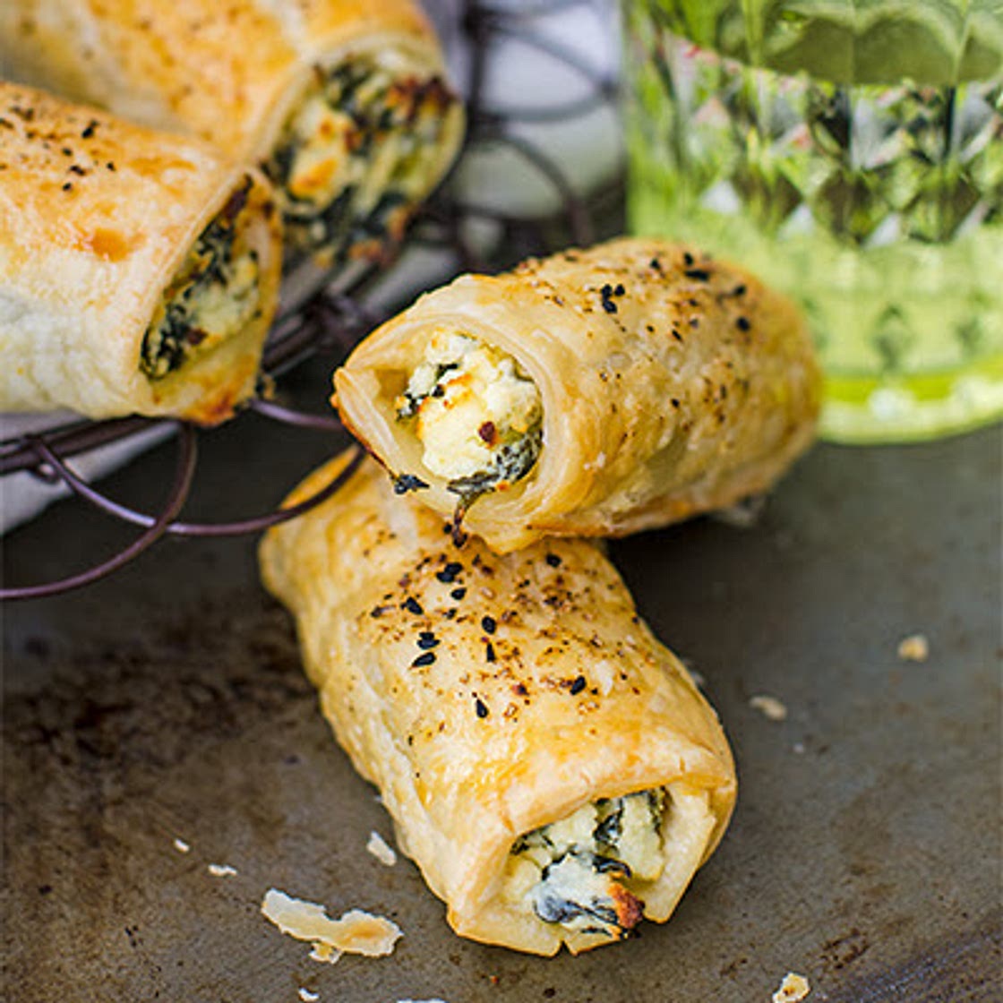 Feta Ricotta and Spinach Roll