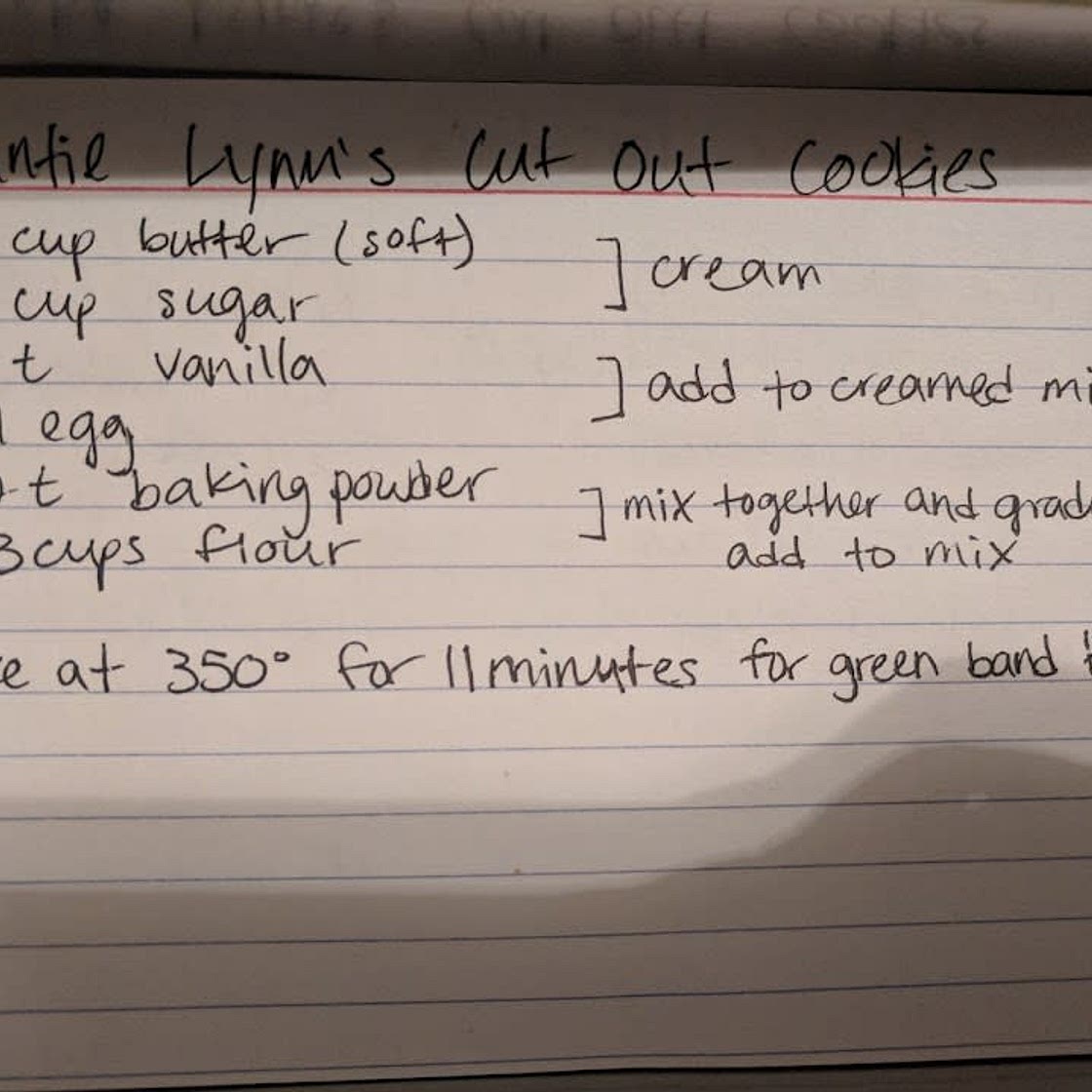 Auntie Lynn's cut out cookies