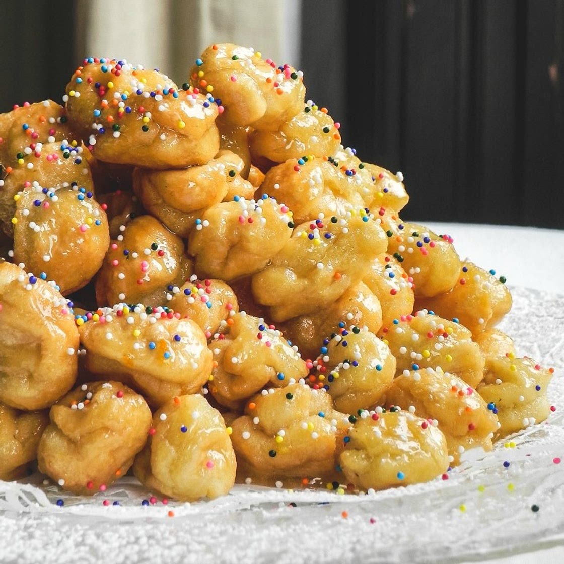 Sicilian Pignolata-Italian Honey Balls