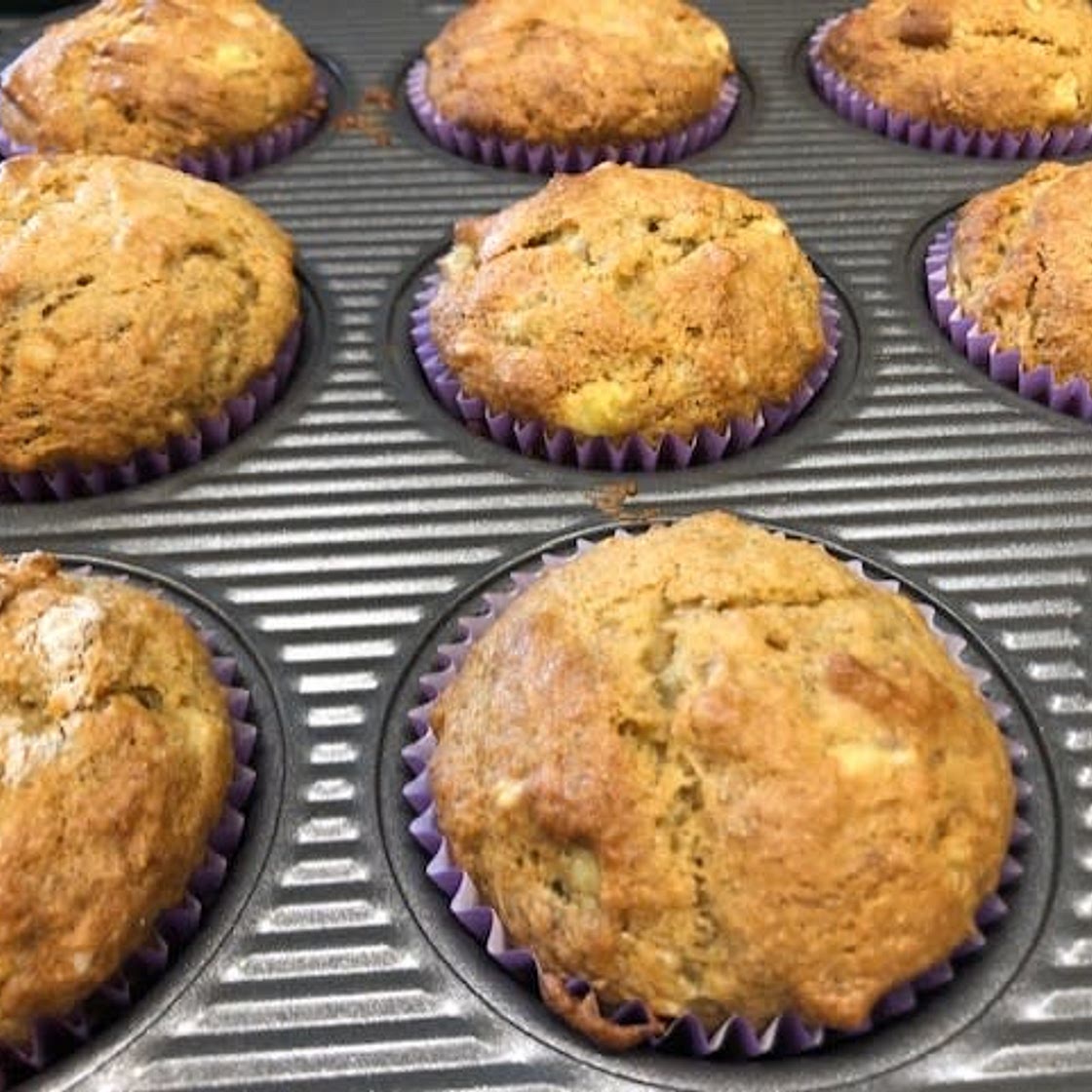 Banana Muffins, Whole Grain