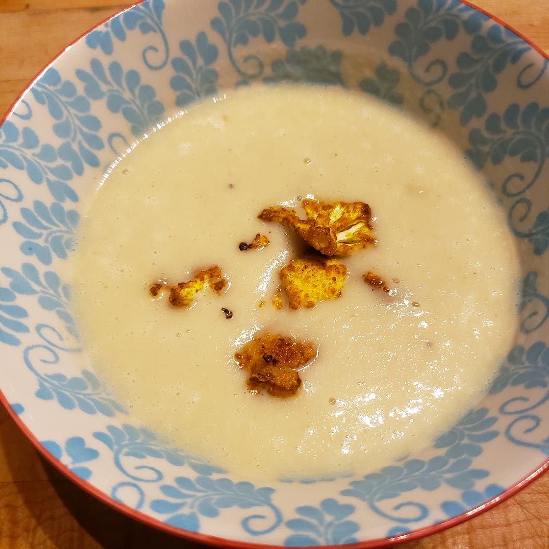 Cauliflower and leek soup