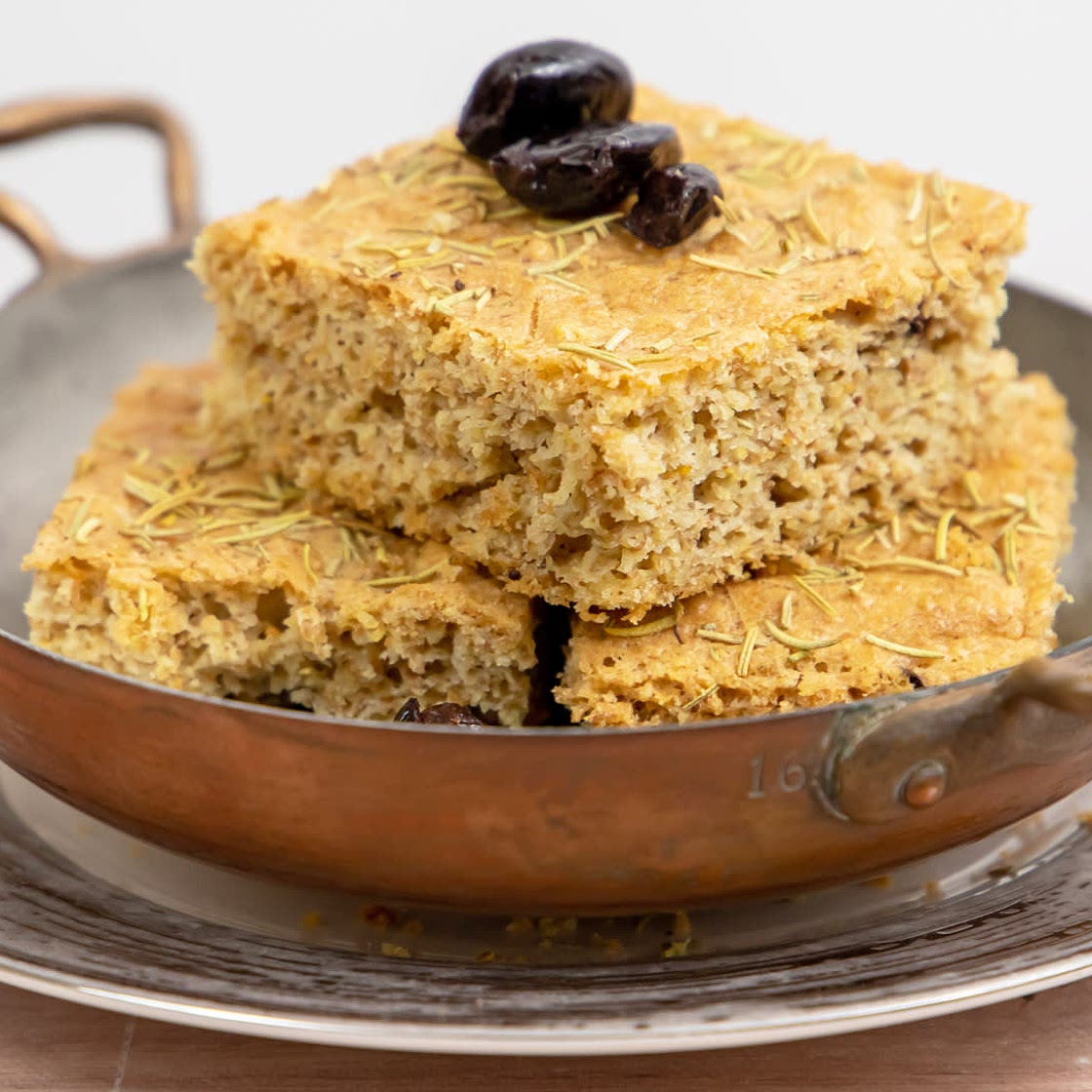 Keto Black Olive Focaccia
