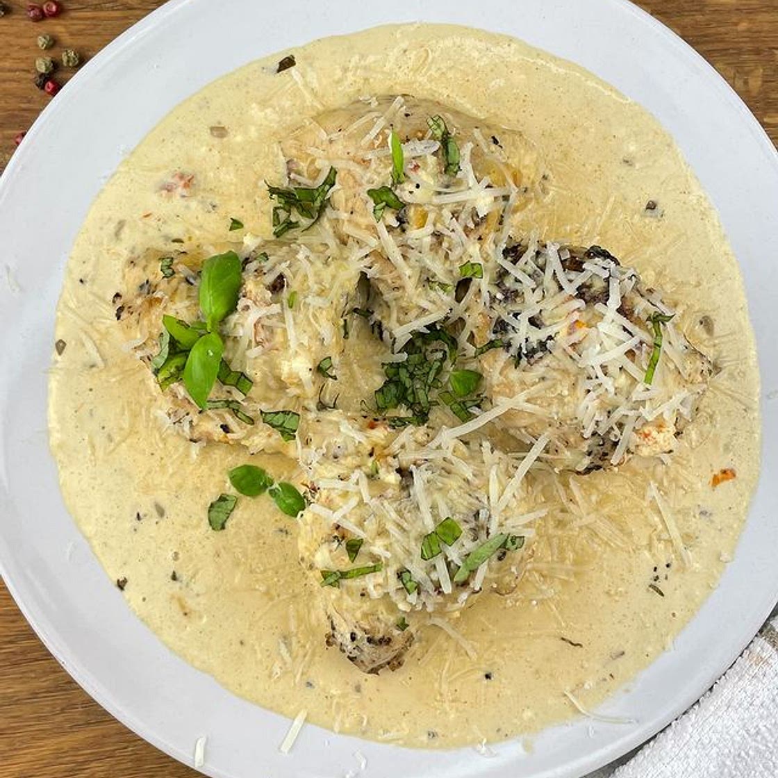 Stuffed feta chicken