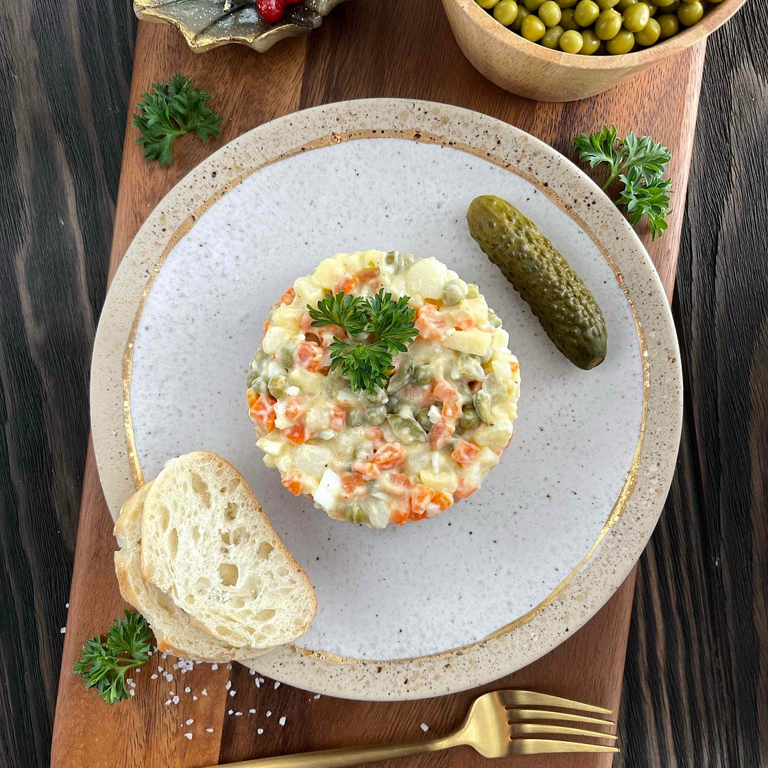 Polish Potato Salad (Sałatka Jarzynowa)