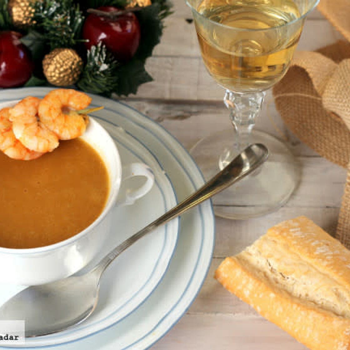 Crema de langostinos