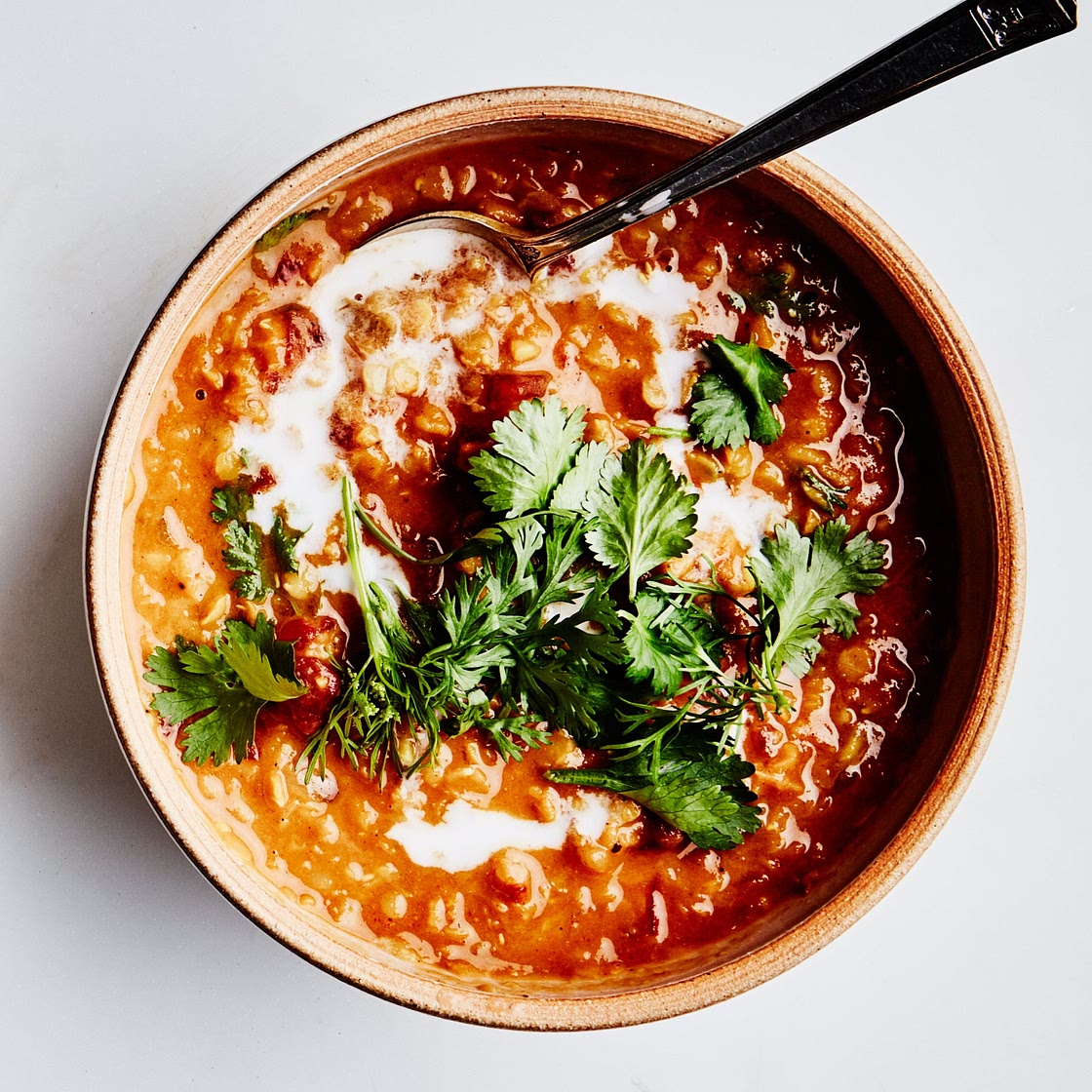 Curried Lentil, Tomato, and Coconut Soup