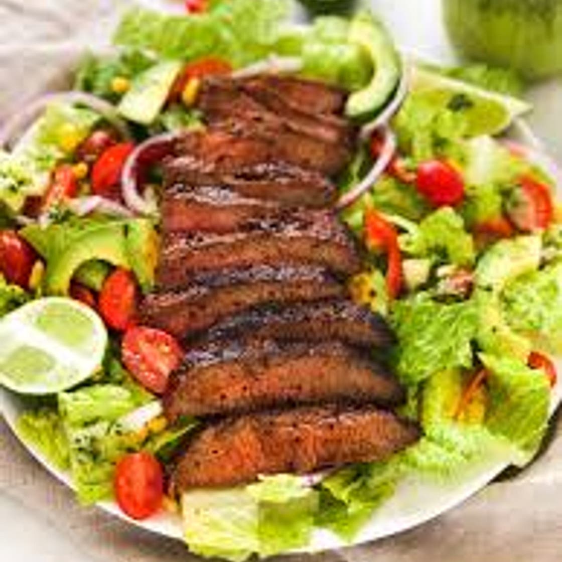 BBQ meat and salad 4 serves 280 calories each *