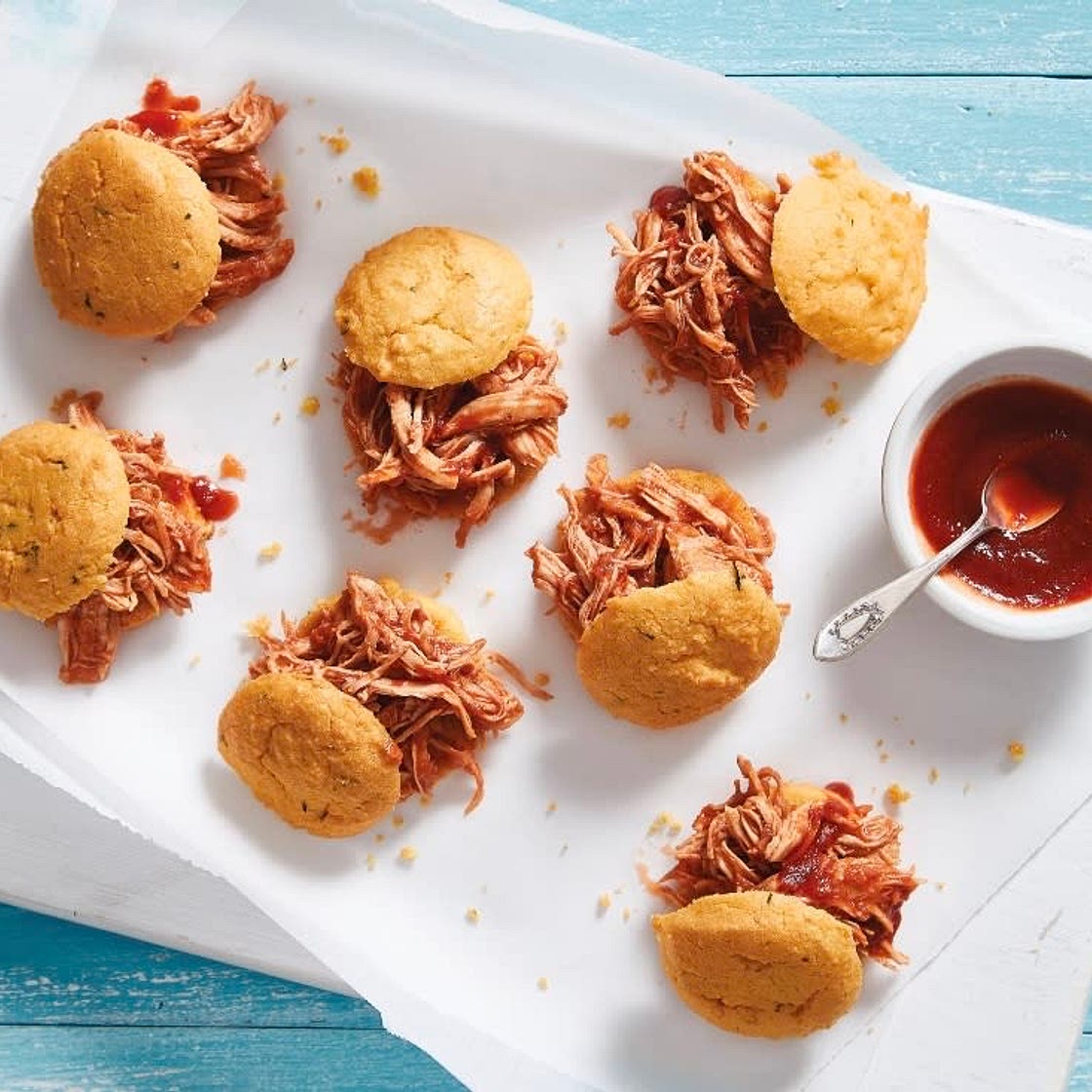 Savoury BBQ Chicken Sliders