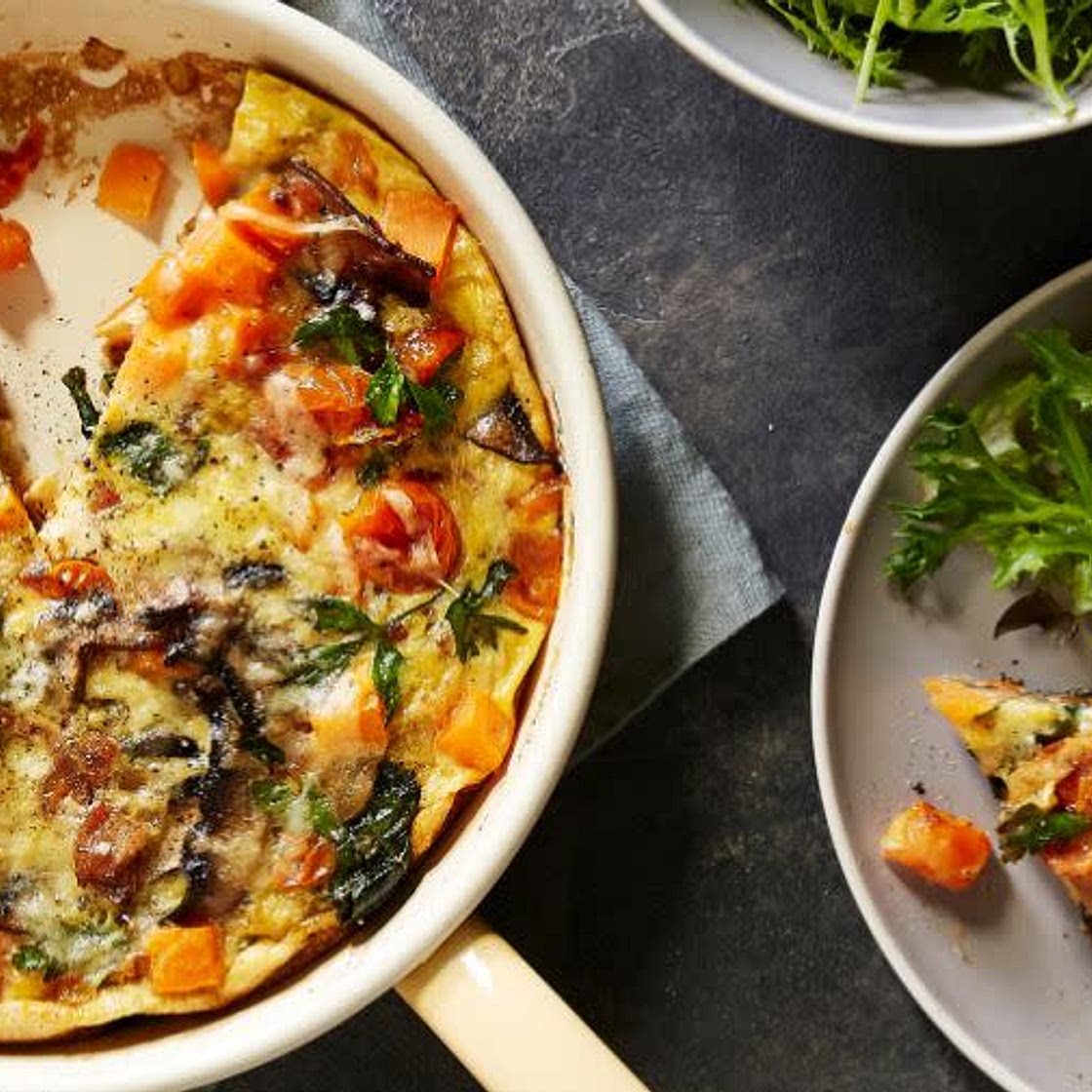Bacon, Tomato & Spinach Quiche