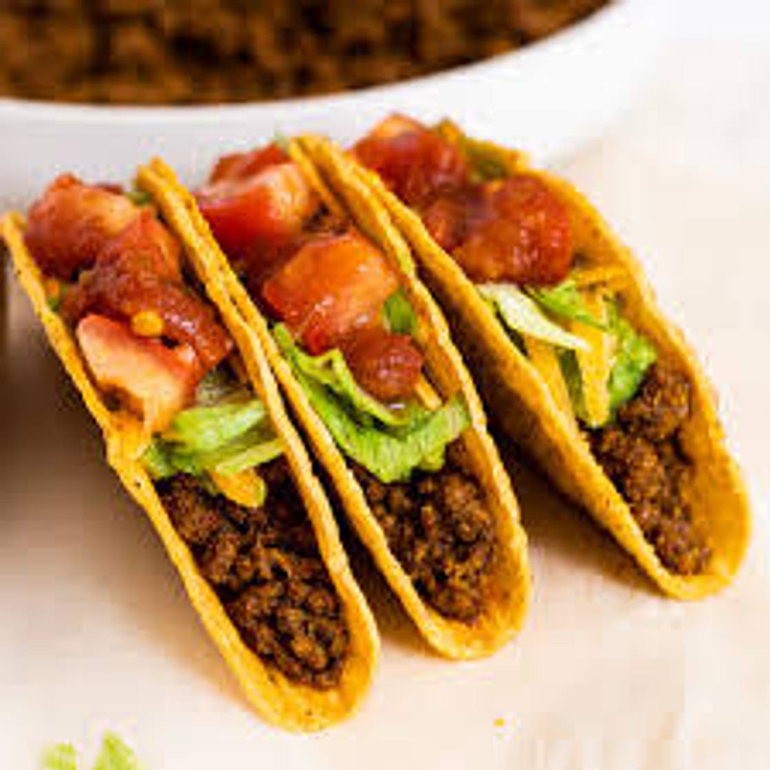 Beef tacos high protein  8 serves 210 calories each *