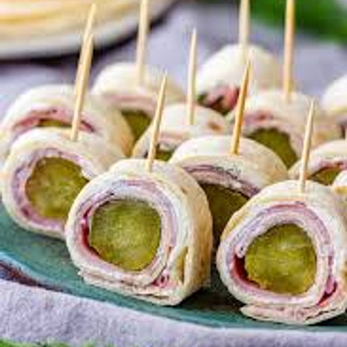Dill pickles and ham