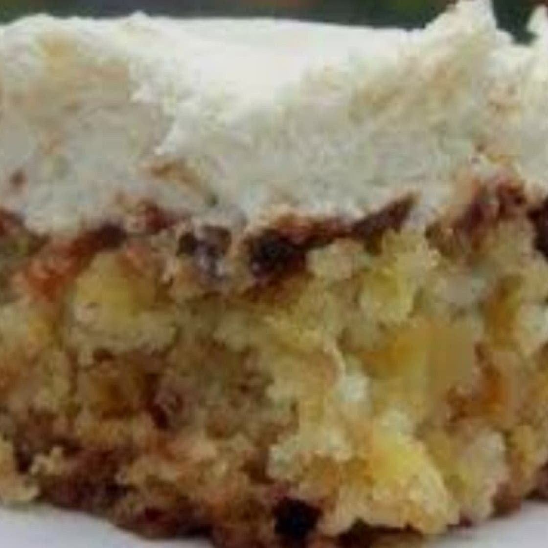 Pineapple Pecan Cake with Cream Cheese Frosting