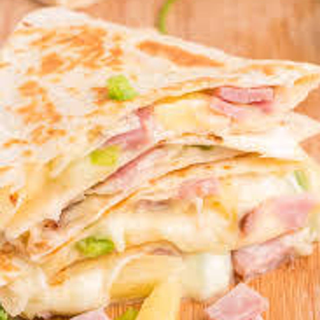 Ham cheese pineapple questadia
