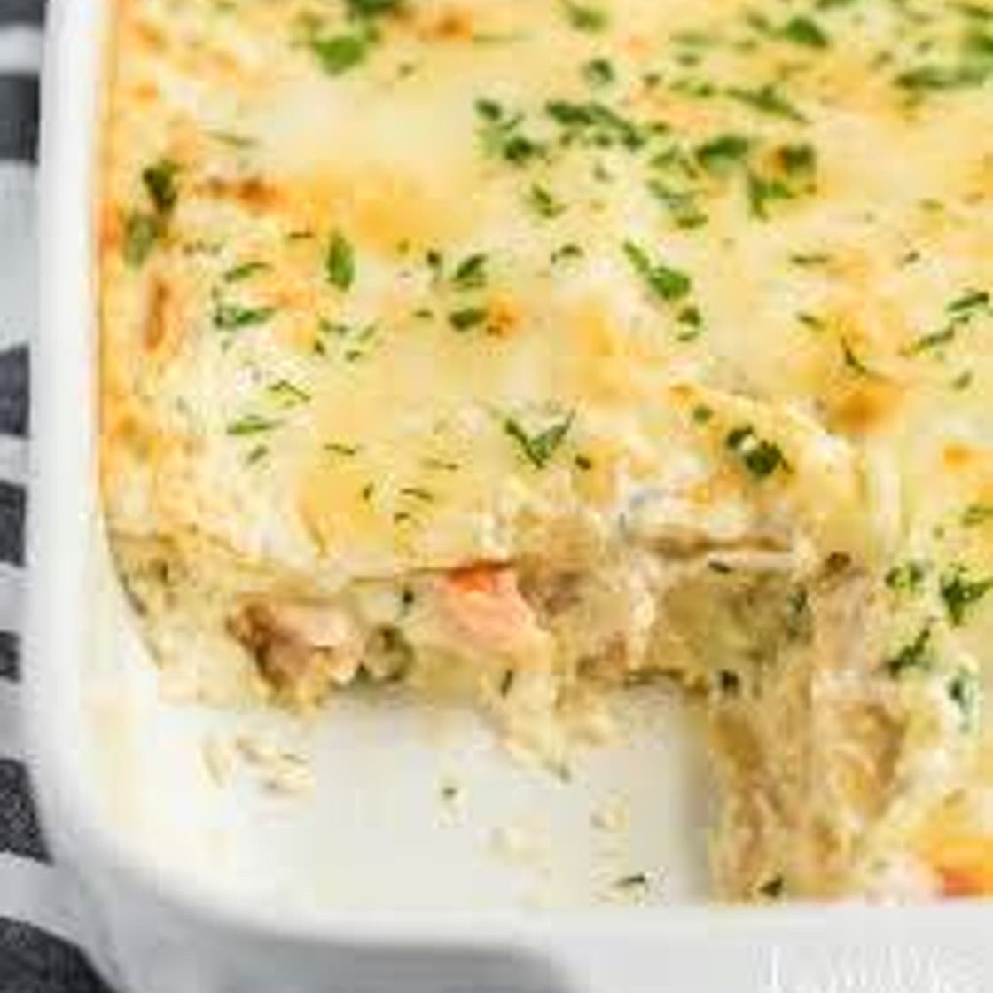 Seafood lasagna high protein 8 serves 234 calories each *
