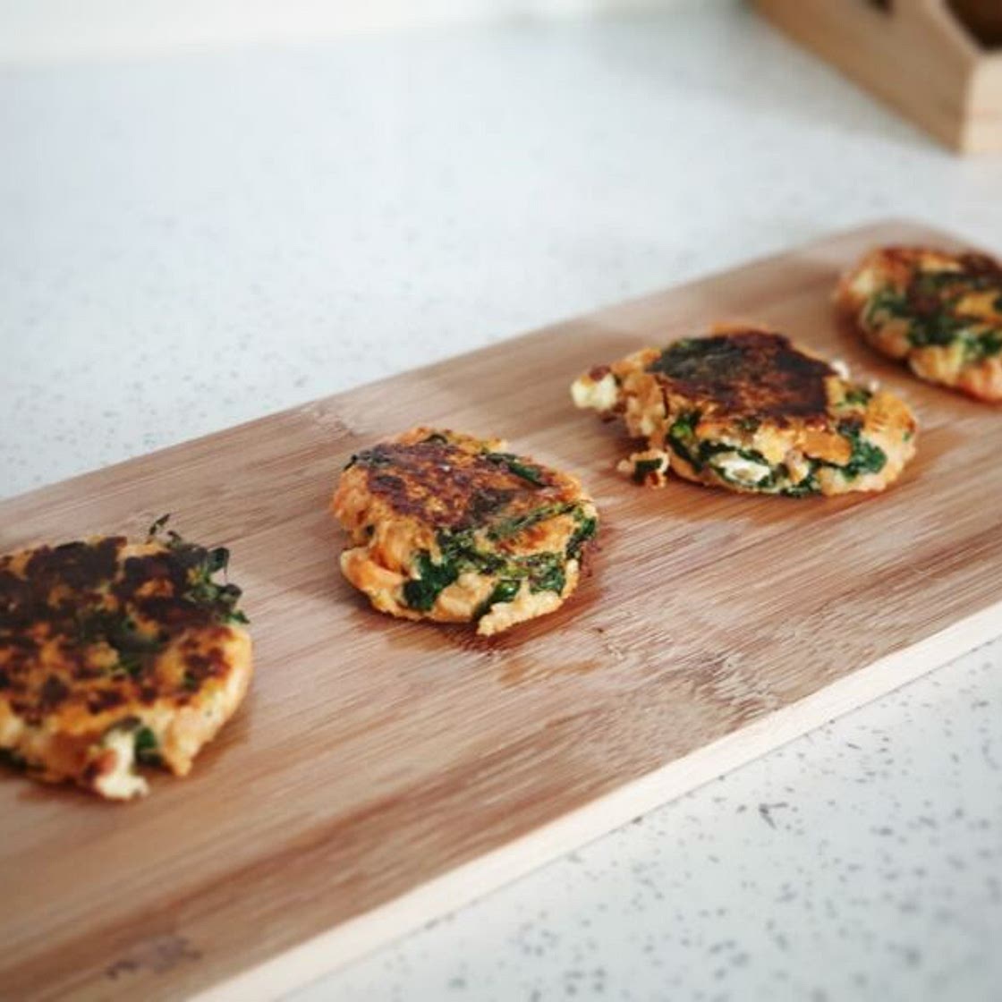 Sweet Potato & Spinach Burgers