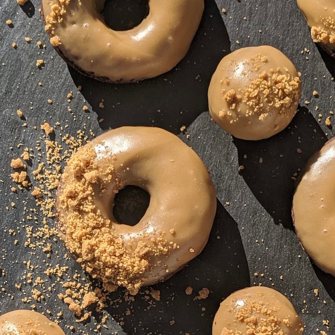 Chocolate Cookie Butter Donuts