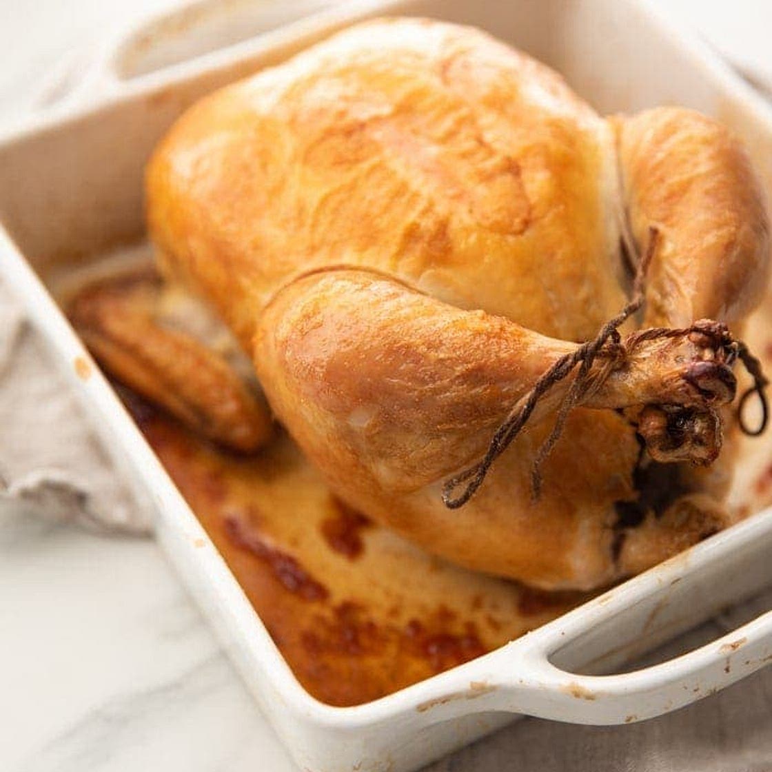 Best Ever Easy Roast Chicken with Gravy